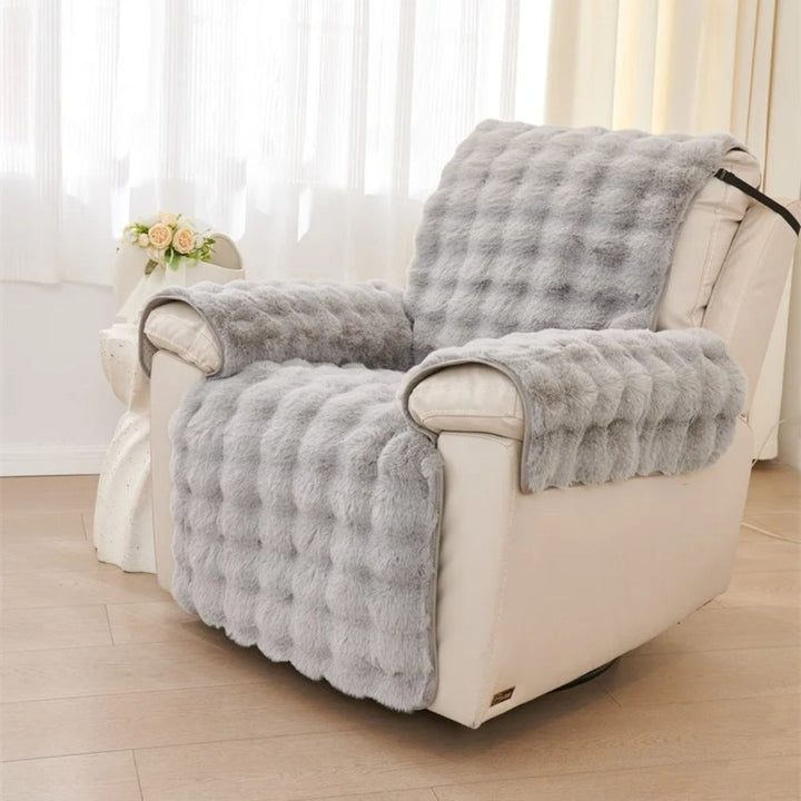 Skanto | Faux Fur Recliner Sofa Cover