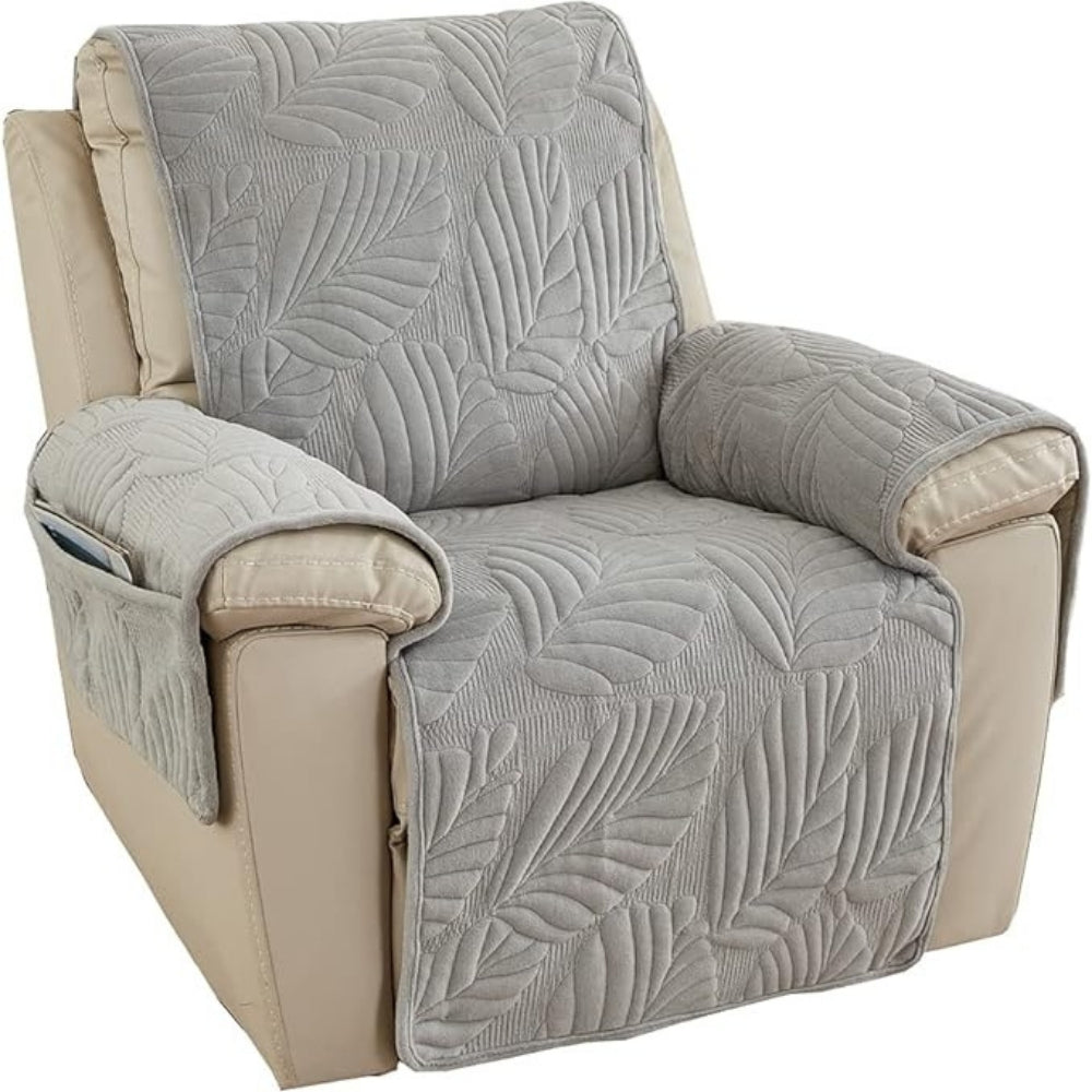 Skanto | Verdant Leaf Pattern Recliner Cover