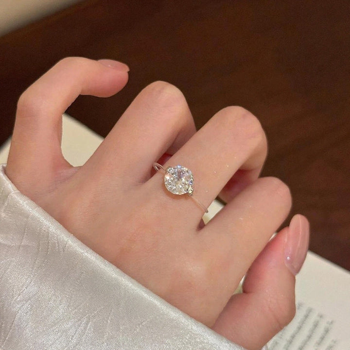 Skanto | S925 1-2 Karat Moissanite Usynlig Bånd Ring