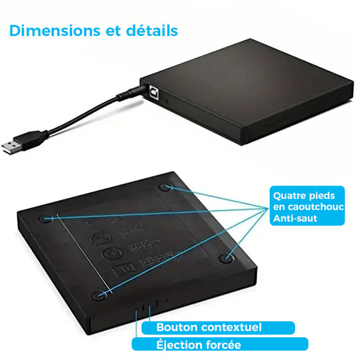 Ekstern CD DVD Drive | Skanto