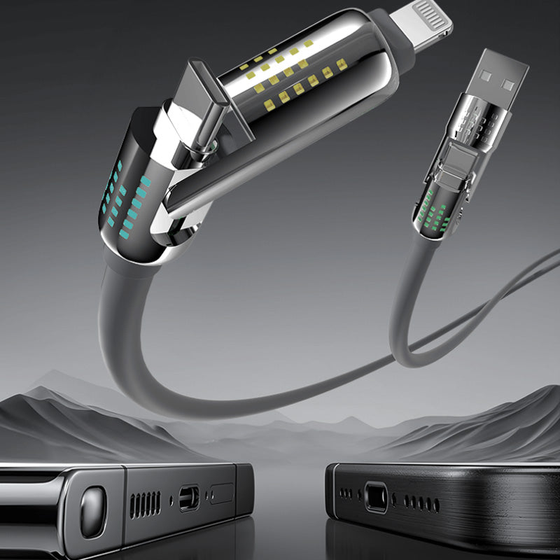 Skanto | 240W 4-i-1 USB-C Hurtiglading Kabel