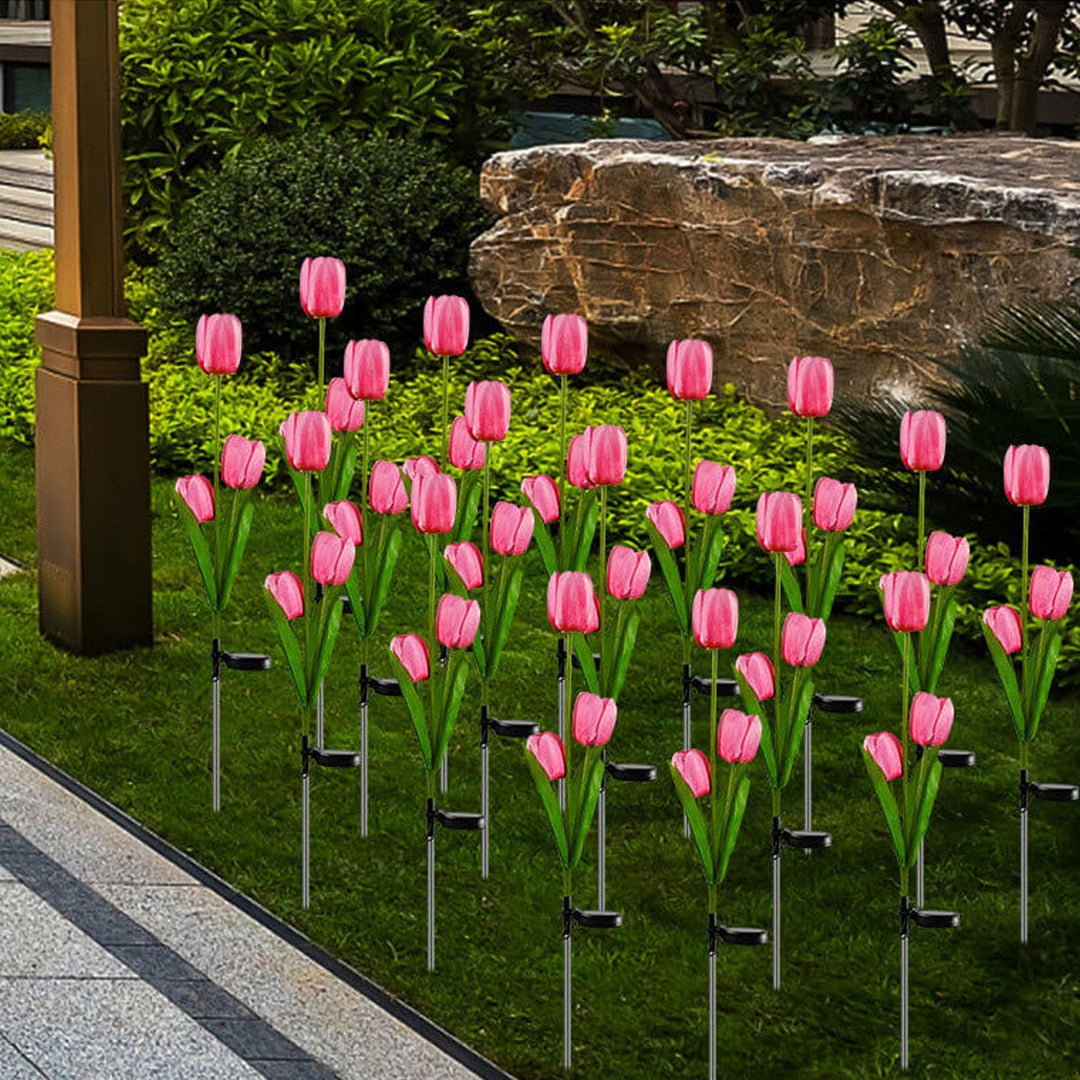 Skanto | Solar Tulip Plenlys Utendørs Hage LED Tulipan Blomsterlys Bakke Stakelandskapslys