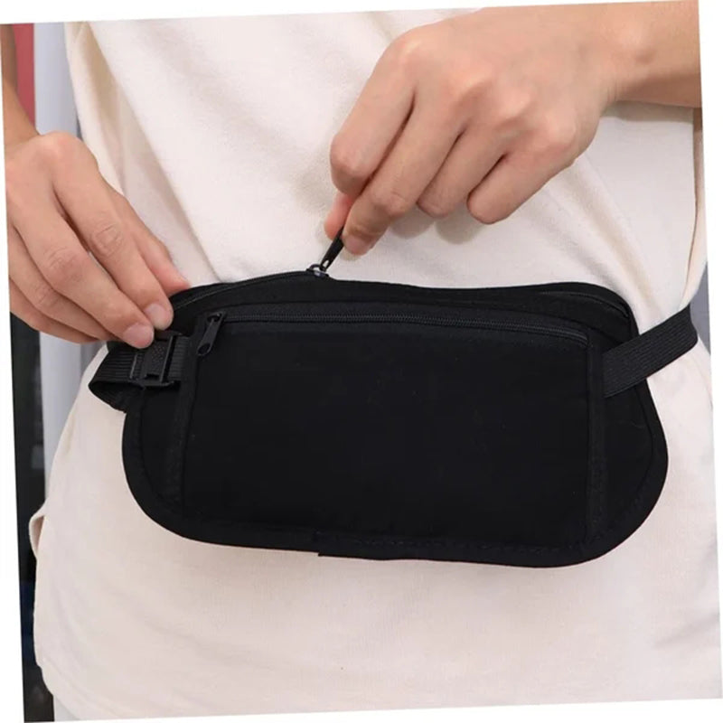 Skanto | Sport Hip Bag Justerbar med Glidelåslommer