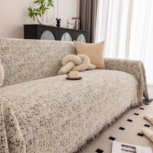 Skanto | Prikket mønster chenille sofaomslag
