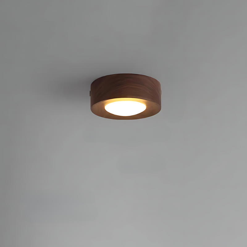 Skanto | | Valnøtt taklampe med LED spotlights