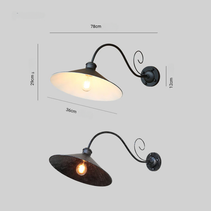 Skanto | Vintage Utendørs Vegglampe
