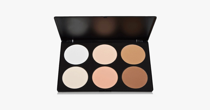 Skanto | Blush Bronzer med 6 matte pudderfarger - Gir deg en perfekt polert sminke