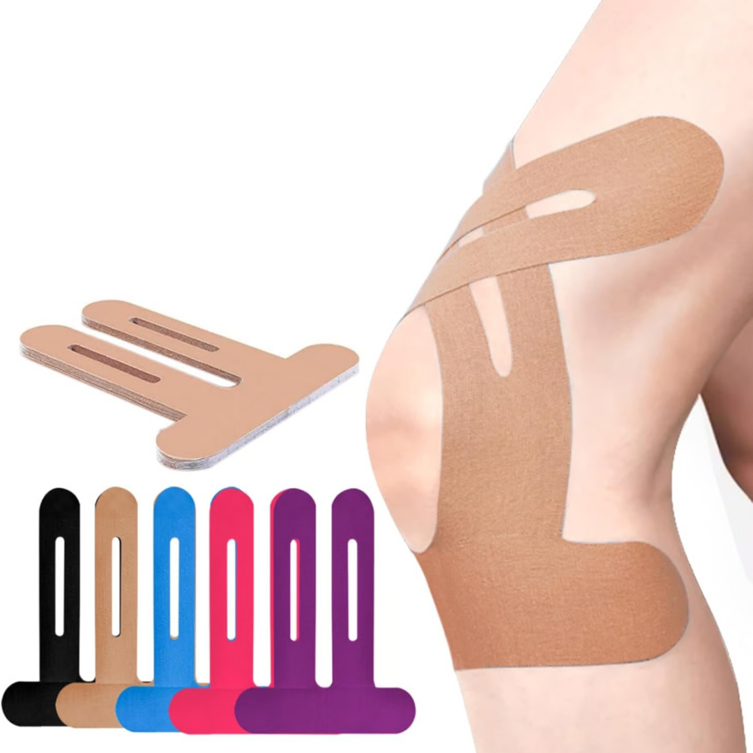 Knee Tape FlexiSupport – Prefabrikkert Kinesio-tape for direkte støtte | Skanto