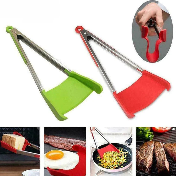 Skanto | 2 i 1 kjøkken spatula og tang