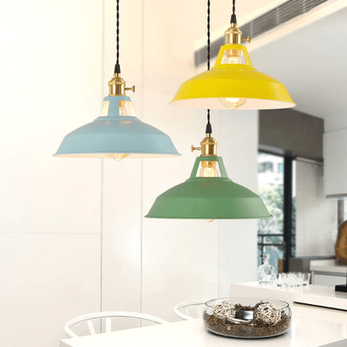 Skanto | Vintage pastell pendellampe - Metallisk eleganse - Myk atmosfære