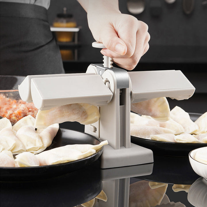 🥟Hushold Dobbel Hode Automatisk Dumpling Maker Form🧑‍🍳God hjelp i kjøkkenet | Skanto