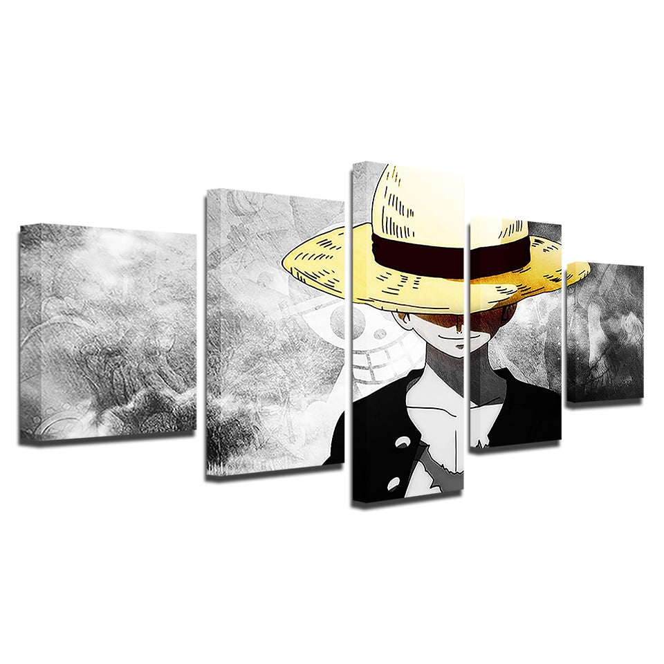 Boy In The Yellow Hat 5 Piece - Canvas Veggkunst Maleri | Skanto