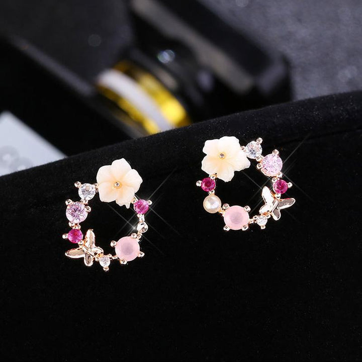 Skanto | Blomster Perle Øredobber