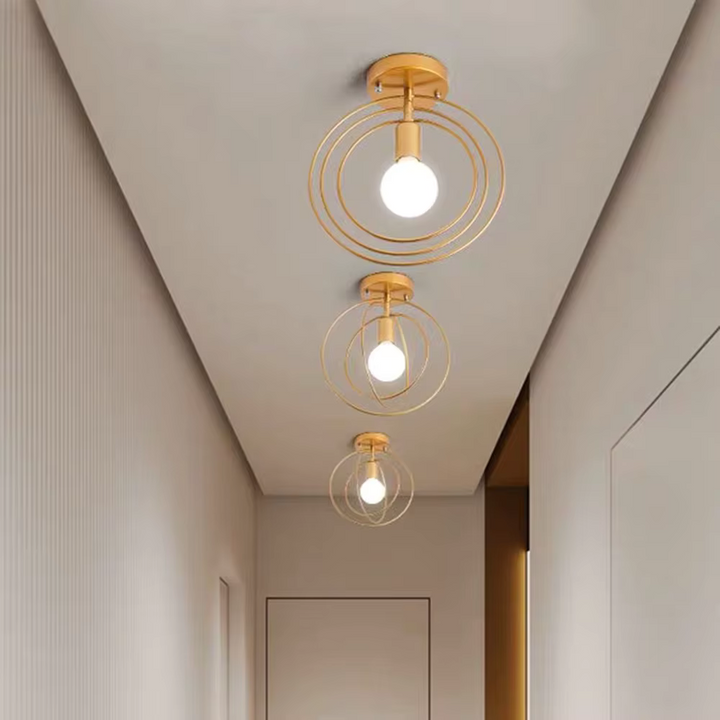 Skanto | Moderne Ringformet Taklampe Gull
