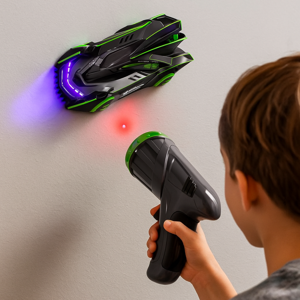 Skanto | Barn Bilen Fjernkontroll Veggklatring Laser RC Leketøy