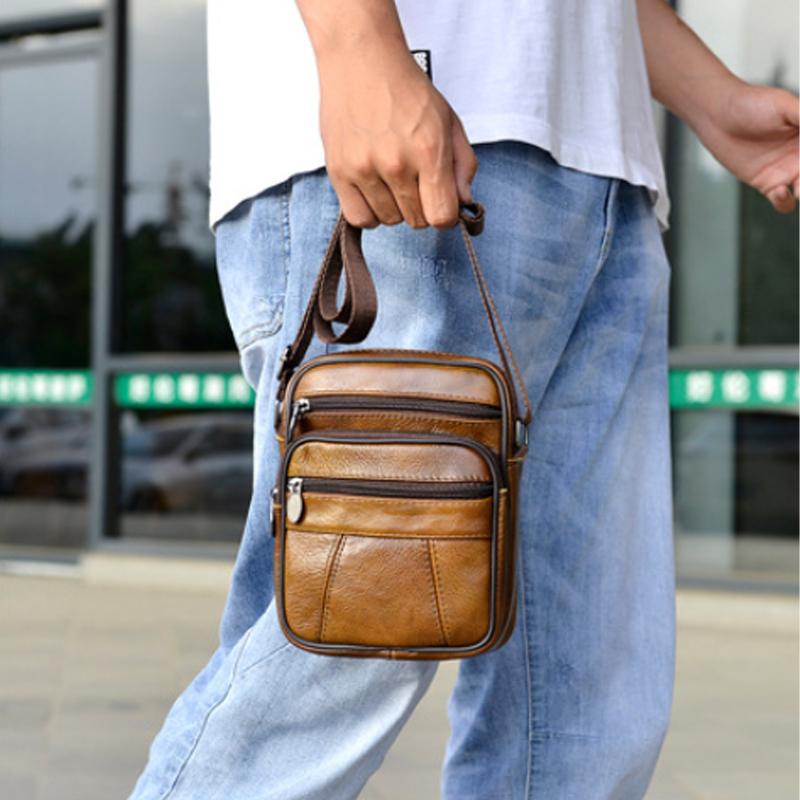 Skanto | Vintage Skulderveske for Menn