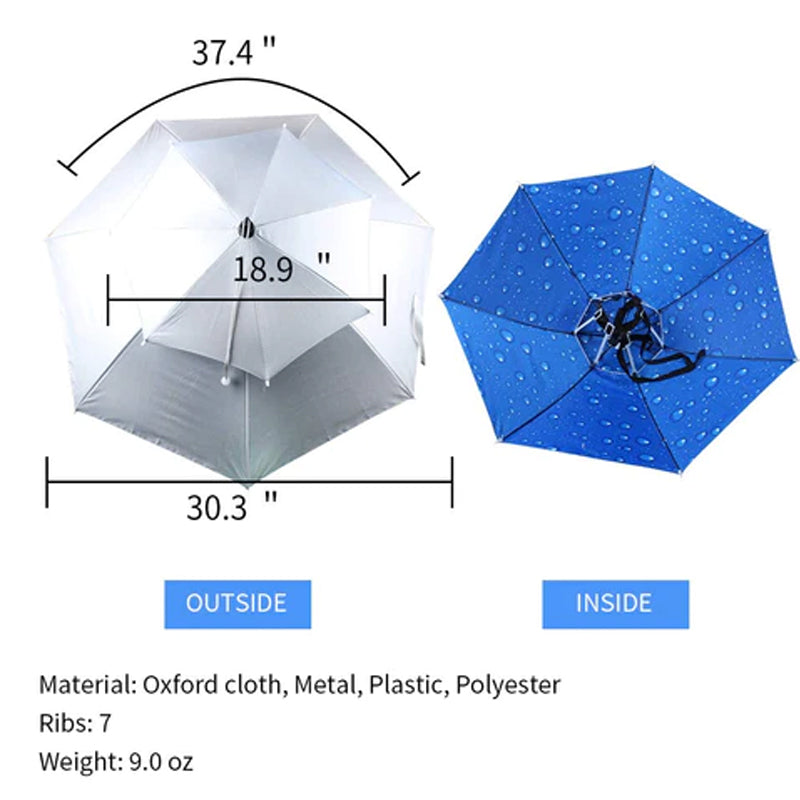 Skanto | Outdoor Dobbel-Lag Regn Paraply Hatt
