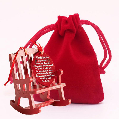 Skanto | Juletre Trehåndverk Lite Vuggende Stol Ornament