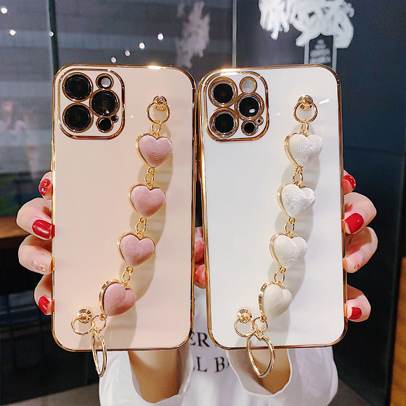 Skanto | Myk Armbånd Kjærlighet Hjerte Etui for iPhone