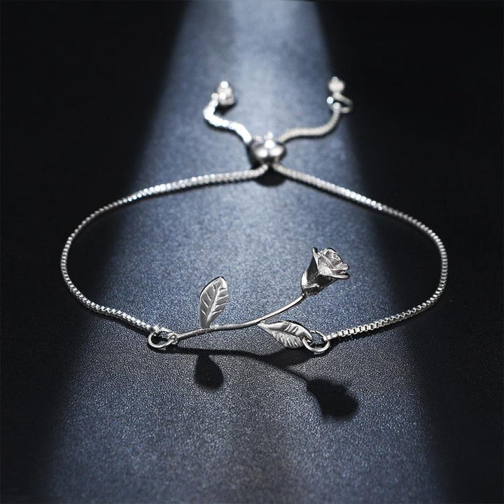 Skanto | Rose Blomst Charm Armbånd