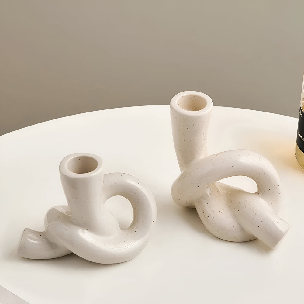 Skanto | Knot Keramisk Lysestake