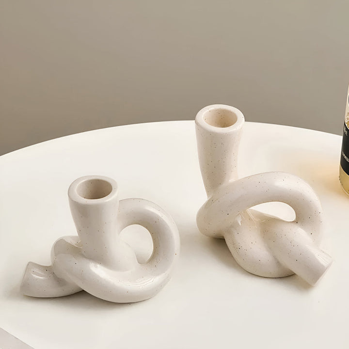 Skanto | Knot Keramisk Lysestake