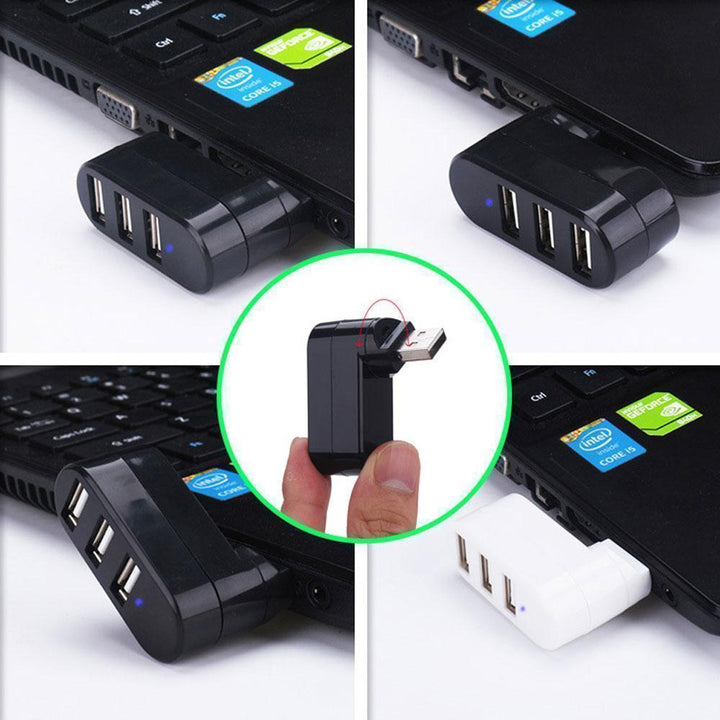 Skanto | Mini roterbar 3-Port USB Hub
