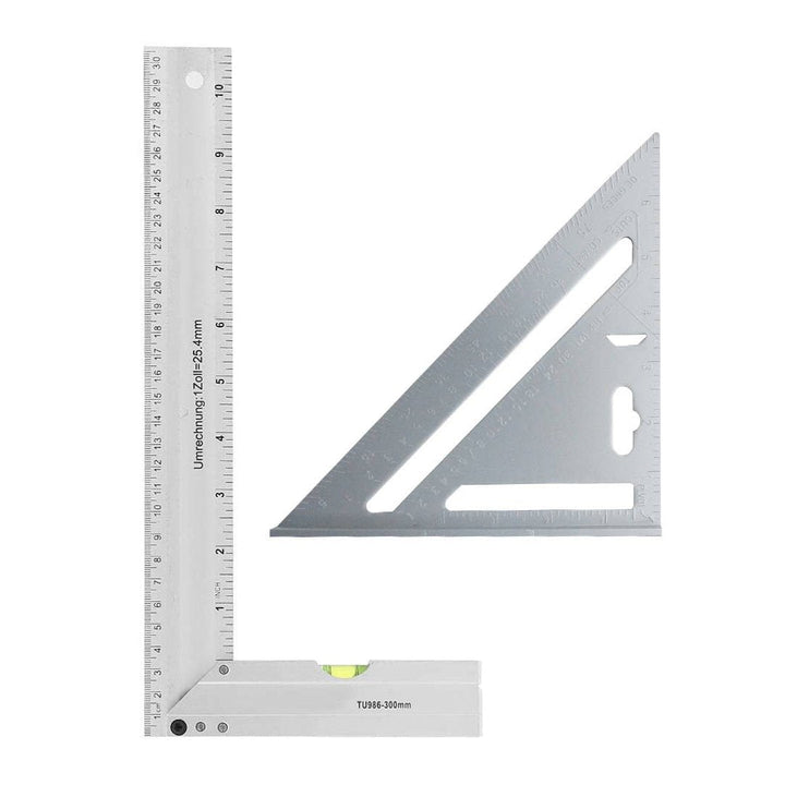 Skanto | Aluminiumlegering trekant- og firkantlinjal