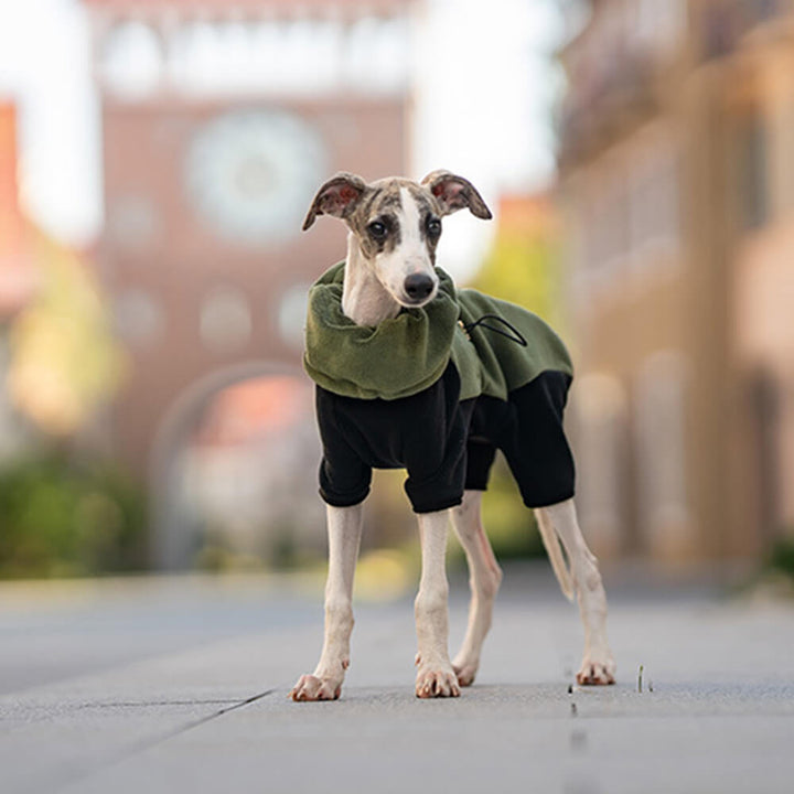 Skanto | Full Protection Polar Fleece Hundedress med Avtagbar Krage