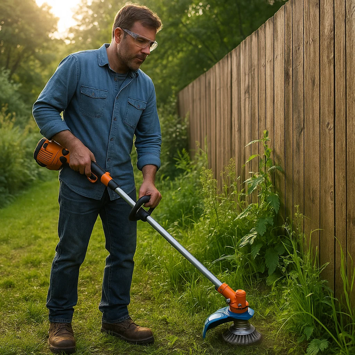 GrassCut TurboHead – Universal 6-Blade Ugressbørste for Kantklippere | Skanto