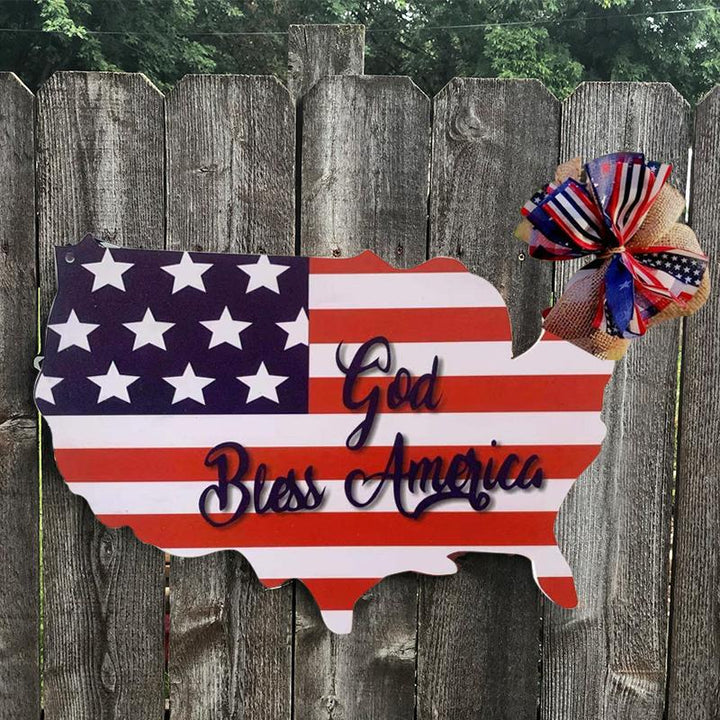 Skanto | Amerika Flaggt dekorativt skilt