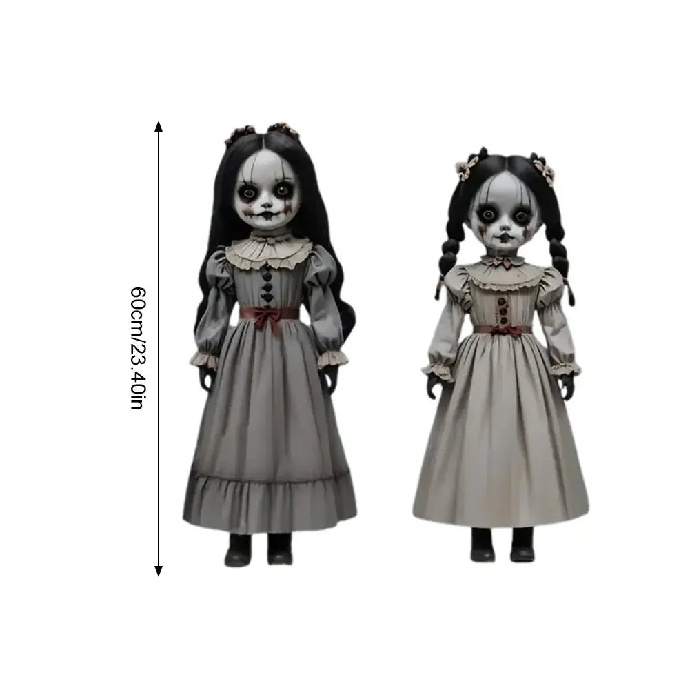 Skanto | Ghost Doll Halloween Dekor for Utendørs Hage og Hage