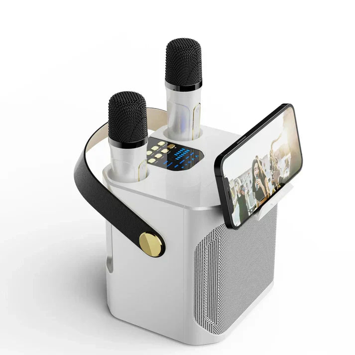 Skanto | SoundJoy Karaoke Høyttaler – Bærbar Bluetooth Boombox med 360 Surround