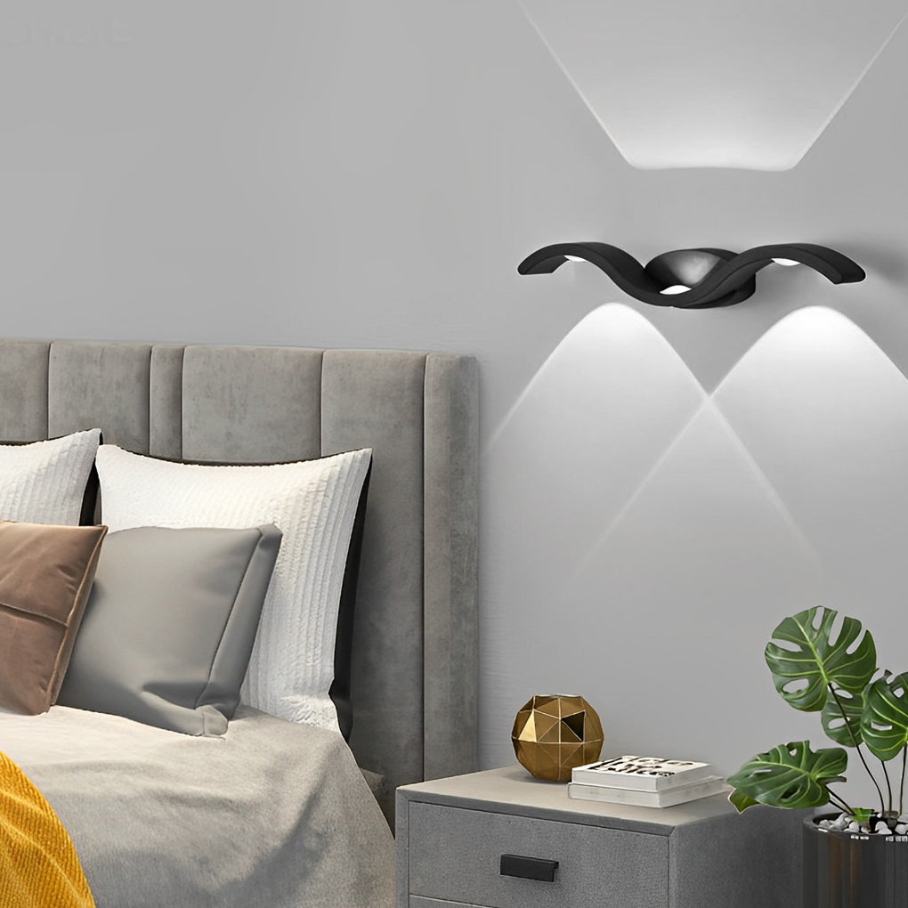 Skanto | Vegglampe Moderne Utendørs LED Opp Ned Lampe