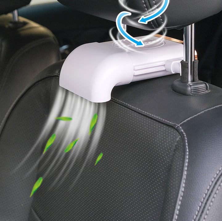 Multi-funksjonell Mini Bilstol Vifte med Justerbare 3 Hastigheter, Micro USB Strømforsyning og Enkel Installasjon, Kompatibel med de Fleste Biler | Skanto