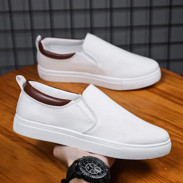 Skanto | Slip-On Sko laget av lerret for menn