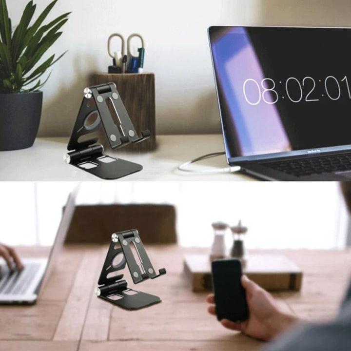 Flerbruks sammenleggbar smarttelefonholder laget av aluminium legering | Skanto