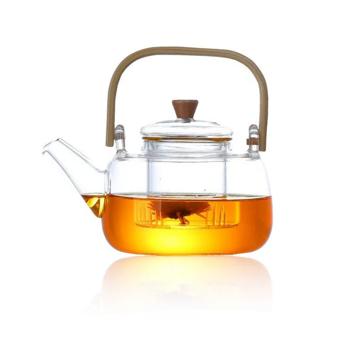 Skanto | Glass Teapot Varmeresistent Borosilikatglass Teapot Kjele Teapot