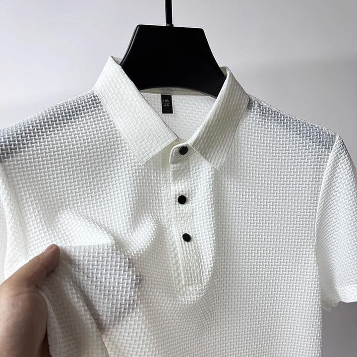 Mesh Ice Silk Korte Ermel T-skjorte | Skanto