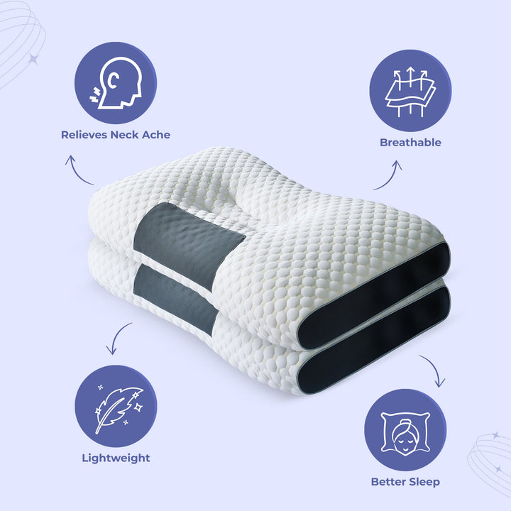 Ergonomisk nakke støtte pute Skanto