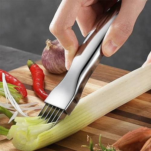 Rustfritt Stål Hakket Grønn Løk Kniv | Skanto