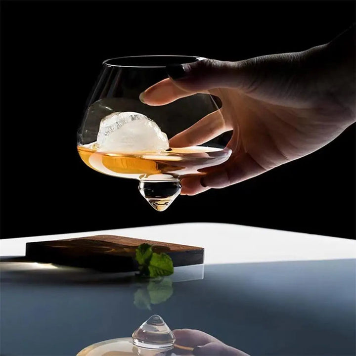 Belly Whiskey og Ølglass - Roterende Tumbler for Cocktails, Vin og andre Drinker Skanto