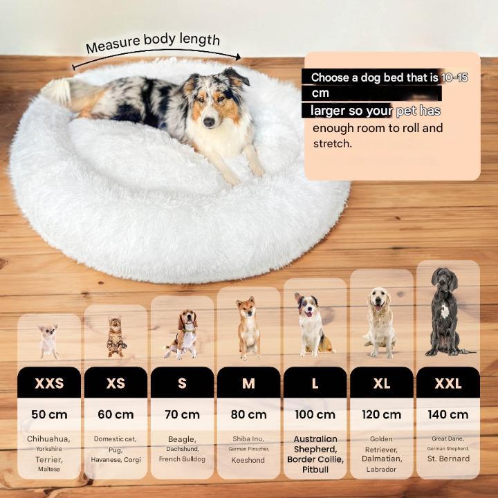 Skanto | FluffyNest Komfort Hundeseng – Ortopedisk Plysj Sovepute for Hunder