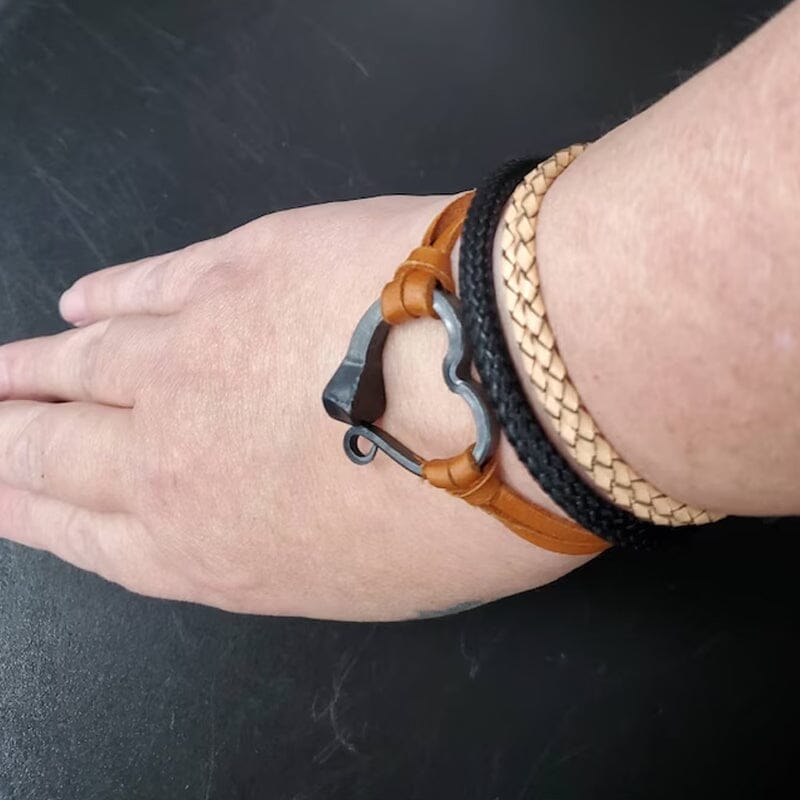Skanto | Valentine's Day Håndlaget Kjærlighet Hestesko Nagler Armbånd