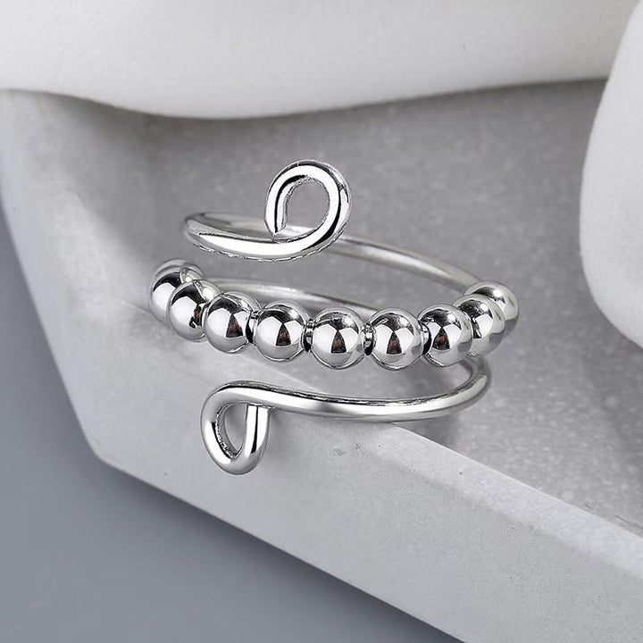 Skanto | Distribuer Dine Frykt Sirkel Perler Fidget Ring