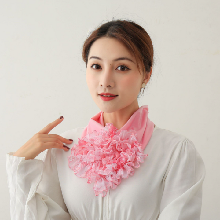 Skanto | Fashion Blonde Skjerf Blomst Krage