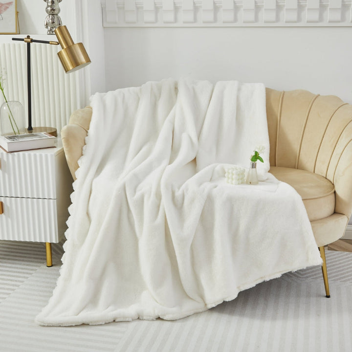 Skanto | Plush myk falsk kanin teppe