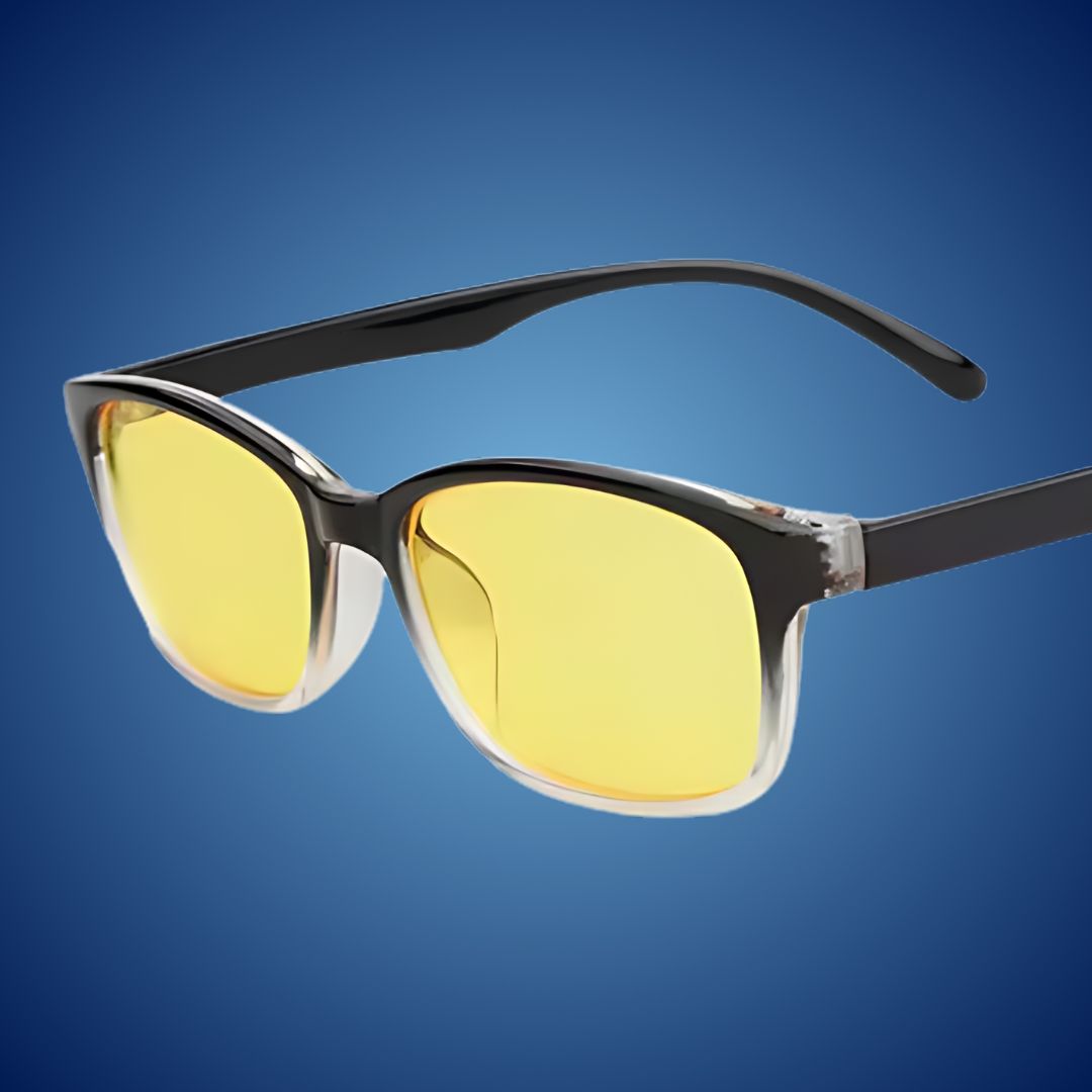 VisionGuard Blålysbrille | Øyebelastning Lindring - Søvnforbedring - Dataskjermbrille - Antirefleksbelegg Skanto