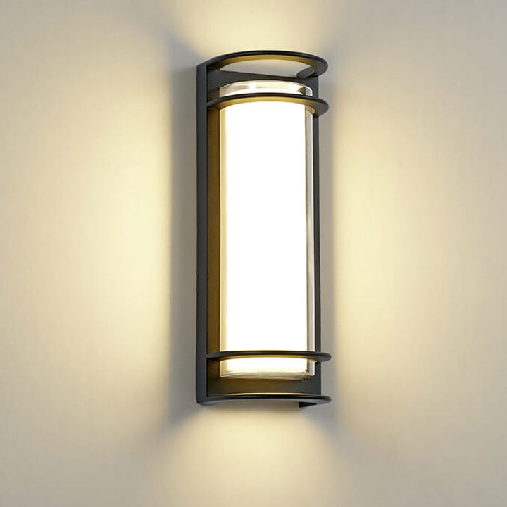 Modern utendørs søyle vanntett LED hagevegglampe | Skanto
