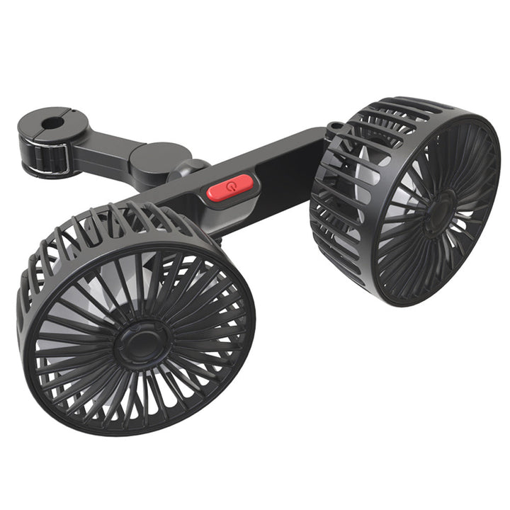 1 Pc Bilvifte, Bil Liten Klargjører, Dobbelhodet Bakvifte, Sterk Vind, 360 Grader Rotasjon, Stor Luftvolum, Subwoofer Drift, Base Festet Klemme Monteringsmetode, Passer For Bil Hjem | Skanto